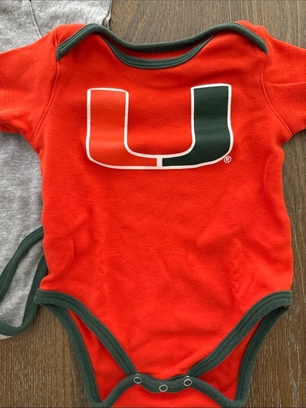 EUC Gen2 Miami Hurricane Onesies 6-9M